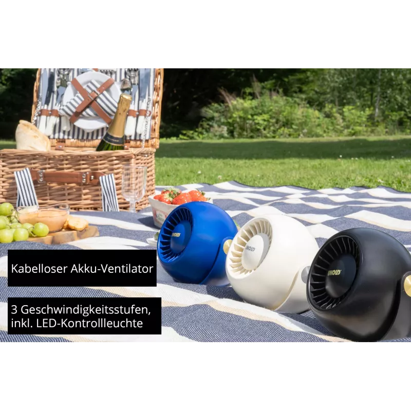 Nešiojamas asmeninis ventiliatorius Unold Breezy Bowl 86675, juodas