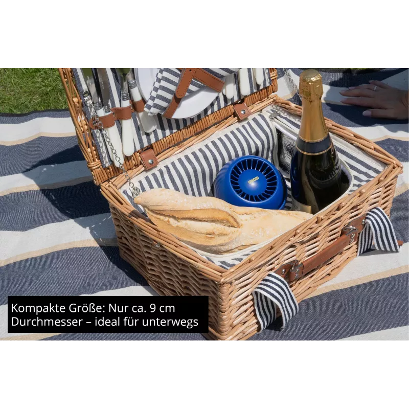 Nešiojamas asmeninis ventiliatorius Unold Breezy Bowl 86675, juodas
