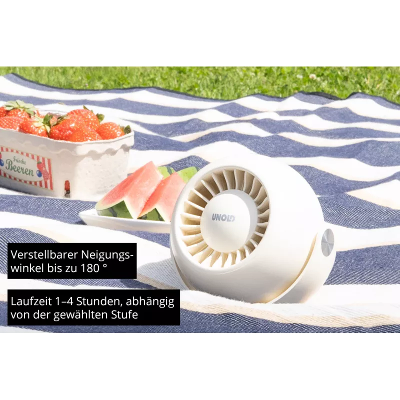 Nešiojamas asmeninis ventiliatorius Unold Breezy Bowl 86675, juodas