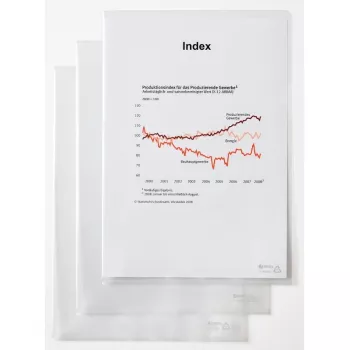 Rexel Dokumentų aplankas - Standartinis, A4, PVC, permatomas, 229 mm, 318 mm, 20 mm