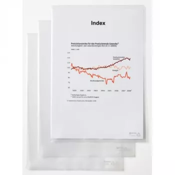 Rexel Dokumentų aplankas - Standartinis, A4, PVC, permatomas, 229 mm, 318 mm, 20 mm