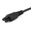 Equip aukštos kokybės maitinimo laidas, C5 į Schuko, 3.0 m, C5 jungtis, CEE7/7, H05VV-F3G, 250 V, 2,5 A