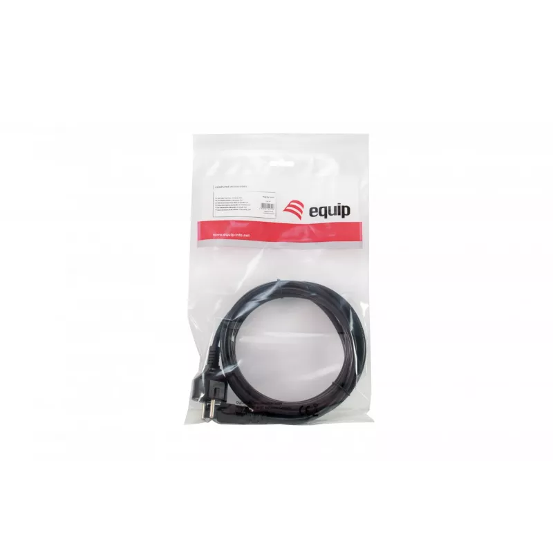 Equip aukštos kokybės maitinimo laidas, C5 į Schuko, 3.0 m, C5 jungtis, CEE7/7, H05VV-F3G, 250 V, 2,5 A