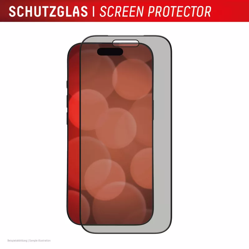 Displex privatumo apsauginis stiklas (10H) Apple iPhone 17 – grūdintas stiklas su privatumo filtru, atsparus įbrėžimams ir smūgiams
