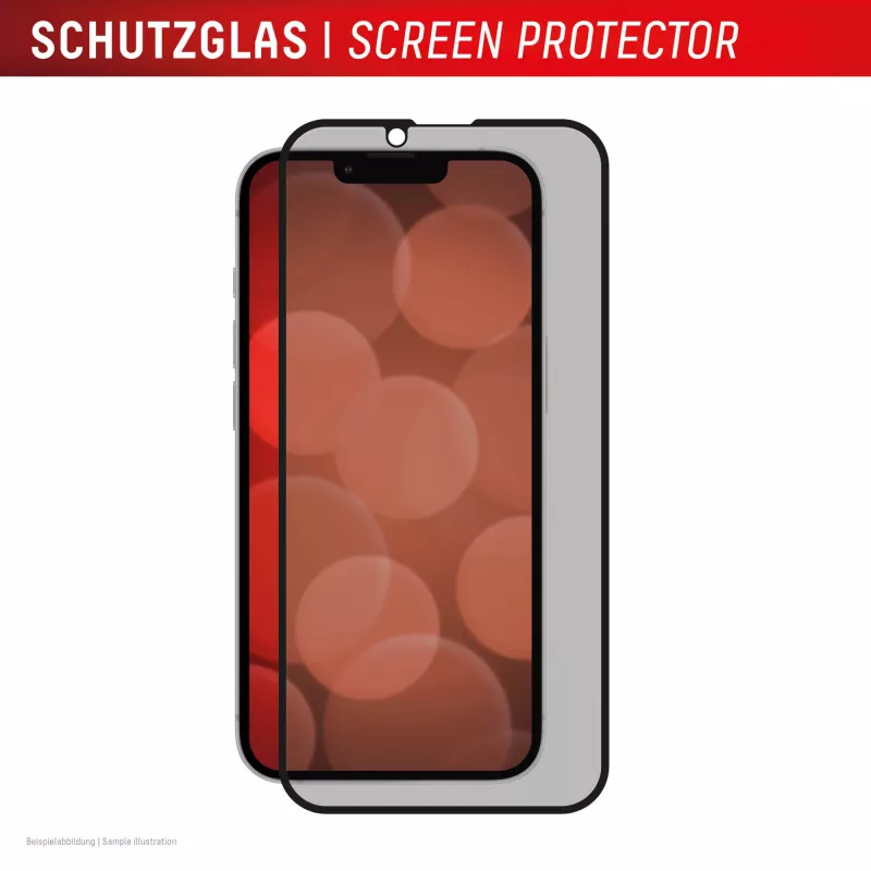 Privatumo grūdinto stiklo apsauga e.v.i. Displex (10H) Apple iPhone 16e/17e su privatumo filtru, atspari smūgiams ir įbrėžimams