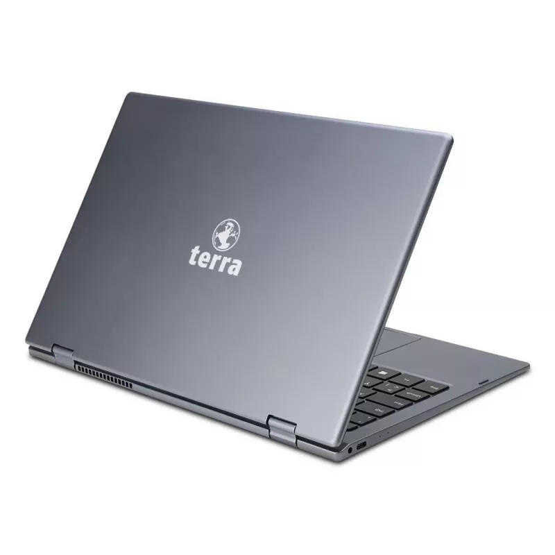 TERRA Mobile 360-13R Nešiojamas kompiuteris Intel® Core™ i5-1334U 33,8 cm (13,3 colio) Liečiamas Full HD 16 GB DDR4-SDRAM 512 GB SSD Wi-Fi 6 (802.11ax) Windows 11 Pro Antracitinis