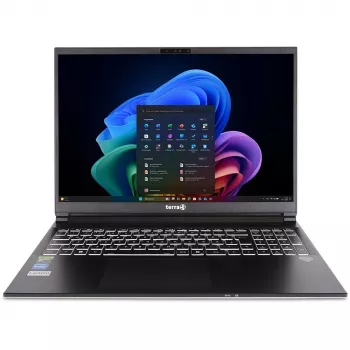 Nešiojamas kompiuteris TERRA MOBILE GAMER ELITE 3A Copilot+ PC AMD Ryzen™ AI 7 350 40.6 cm (16 inch) WQXGA 32 GB DDR5-SDRAM 1 TB SSD NVIDIA GeForce RTX 5060 Wi-Fi 6E Windows 11 Home German Silver