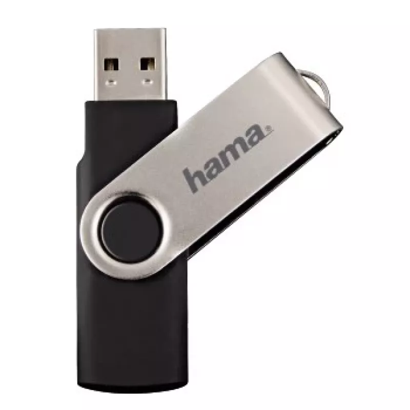 Hama Rotate USB 2.0 32GB USB atmintukas USB Type-A Juoda