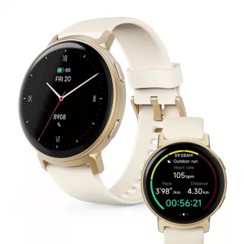 Hama Arion 3,35 cm (1,32 colio) AMOLED 43 mm skaitmeninis 466 x 466 pikselių liečiamas ekranas Auksinis GPS (palydovas)