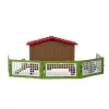 Schleich FARM WORLD Triušių aptvaras su nameliu, Ūkis, Ūkiniai gyvūnai, 3+ metų, Įvairiaspalvis