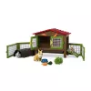 Schleich FARM WORLD Triušių aptvaras su nameliu, Ūkis, Ūkiniai gyvūnai, 3+ metų, Įvairiaspalvis