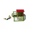 Schleich FARM WORLD Triušių aptvaras su nameliu, Ūkis, Ūkiniai gyvūnai, 3+ metų, Įvairiaspalvis