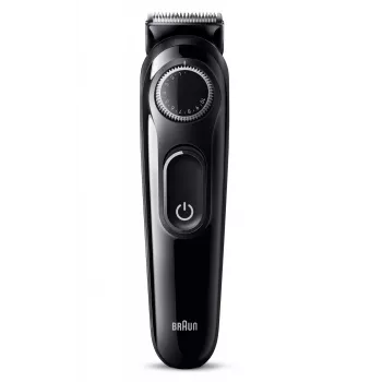 Braun BeardTrimmer 3 BT3400, barzdos kirpimo mašinėlė, plaunama, baterija, juoda
