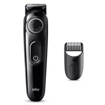 Braun BeardTrimmer 3 BT3400, barzdos kirpimo mašinėlė, plaunama, baterija, juoda