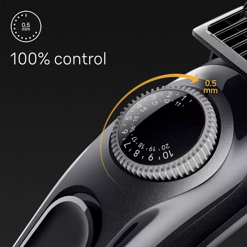 Braun BeardTrimmer 3 BT3400, barzdos kirpimo mašinėlė, plaunama, baterija, juoda