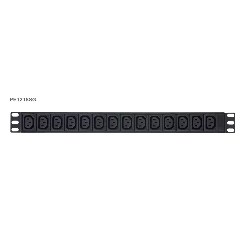 ATEN Basic Metered 1U PDU su apsauga nuo viršįtampių, pagrindinis, matuojantis, 1U, juodas, LCD, 18 AC lizdų, C13 jungtis