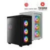 XPG BATTLECRUISER II ST Mid-Tower juodas, Midi bokštas, PC, juodas, ATX, EATX, micro ATX, Mini-ITX, nerūdijantis plienas, Žaidimai
