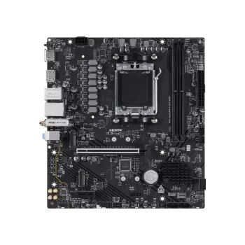 Motininė plokštė MSI Pro A620AM-G EVO WIFI – AMD A620A, Socket AM5, micro ATX, DDR5, 2 lizdai, Wi‑Fi 6E, 2,5Gb Ethernet