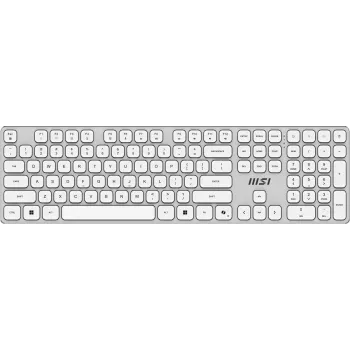 MSI FORGE K210 W COMBO WHITE belaidis klaviatūros ir pelės rinkinys, US QWERTY išdėstymas