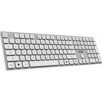 MSI FORGE K210 W COMBO WHITE belaidis klaviatūros ir pelės rinkinys, US QWERTY išdėstymas