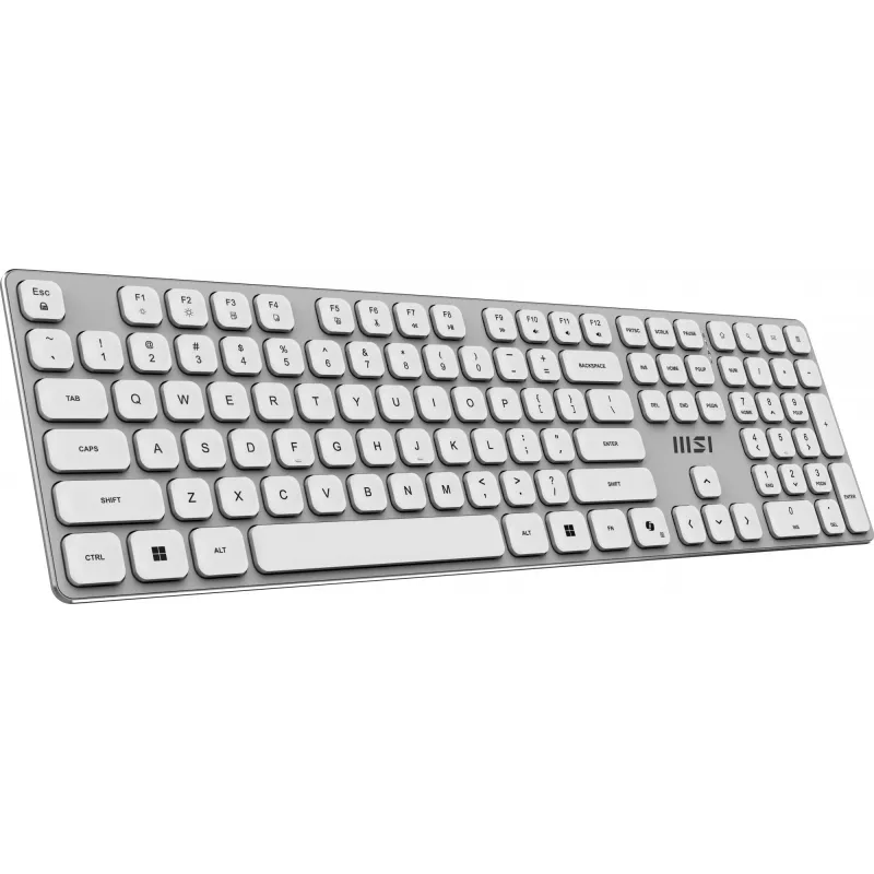 MSI FORGE K210 W COMBO WHITE belaidis klaviatūros ir pelės rinkinys, US QWERTY išdėstymas
