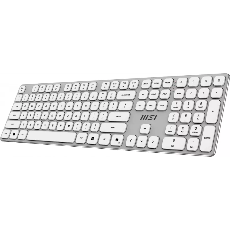 MSI FORGE K210 W COMBO WHITE belaidis klaviatūros ir pelės rinkinys, US QWERTY išdėstymas