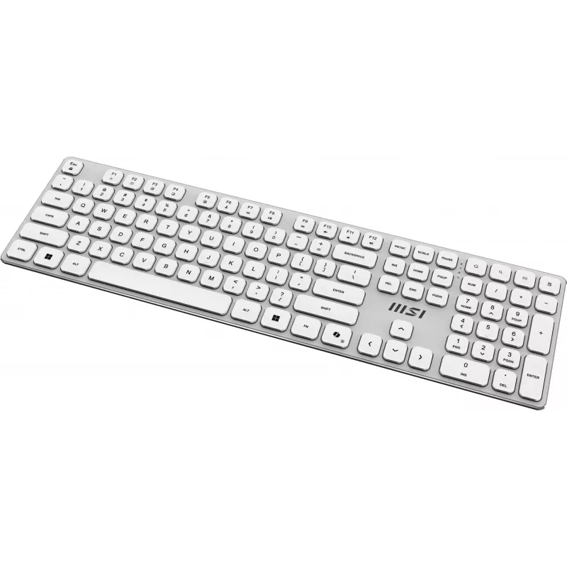 MSI FORGE K210 W COMBO WHITE belaidis klaviatūros ir pelės rinkinys, US QWERTY išdėstymas