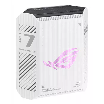 Belaidis maršrutizatorius ASUS ROG Strix GS-BE7200 Wi-Fi 7 2.5 Gigabit Ethernet dvejų juostų (2.4 GHz / 5 GHz) Baltas, Juodas