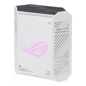 Belaidis maršrutizatorius ASUS ROG Strix GS-BE7200 Wi-Fi 7 2.5 Gigabit Ethernet dvejų juostų (2.4 GHz / 5 GHz) Baltas, Juodas