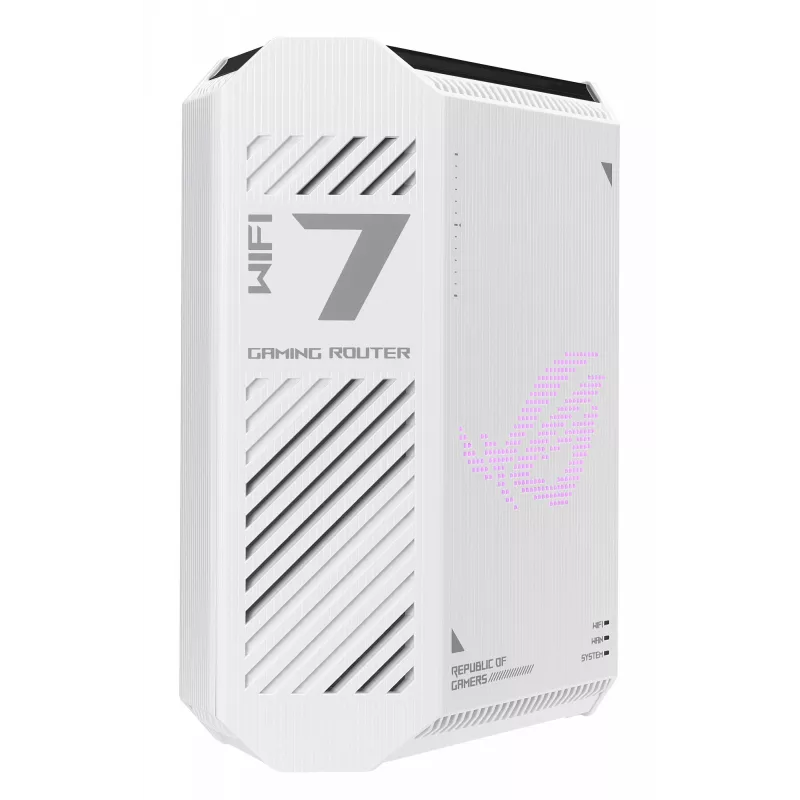 Belaidis maršrutizatorius ASUS ROG Strix GS-BE7200 Wi-Fi 7 2.5 Gigabit Ethernet dvejų juostų (2.4 GHz / 5 GHz) Baltas, Juodas