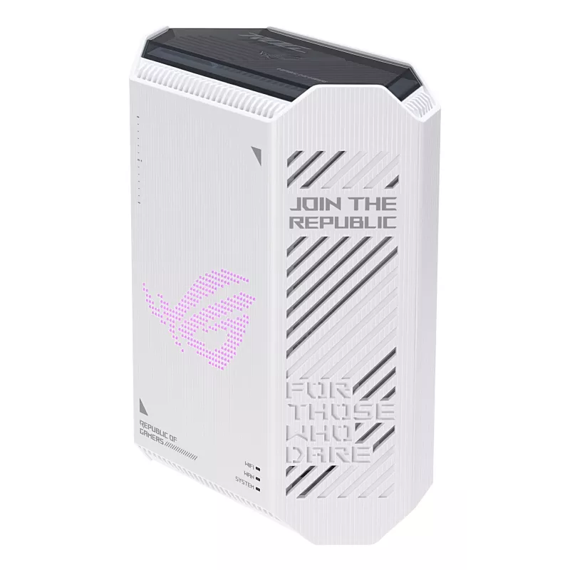 Belaidis maršrutizatorius ASUS ROG Strix GS-BE7200 Wi-Fi 7 2.5 Gigabit Ethernet dvejų juostų (2.4 GHz / 5 GHz) Baltas, Juodas