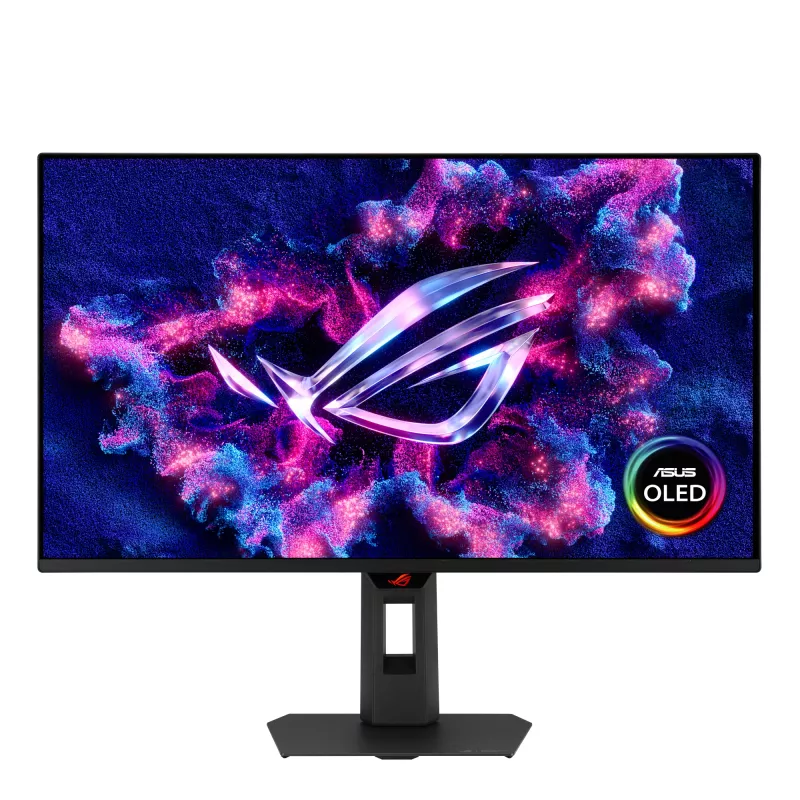 ASUS ROG Strix OLED XG27AQDMG žaidimų monitorius 26,5 colio 2560x1440 WOLED 0,03 ms USB 3.2 Gen 1 VESA aukštis reguliuojamas, juodas