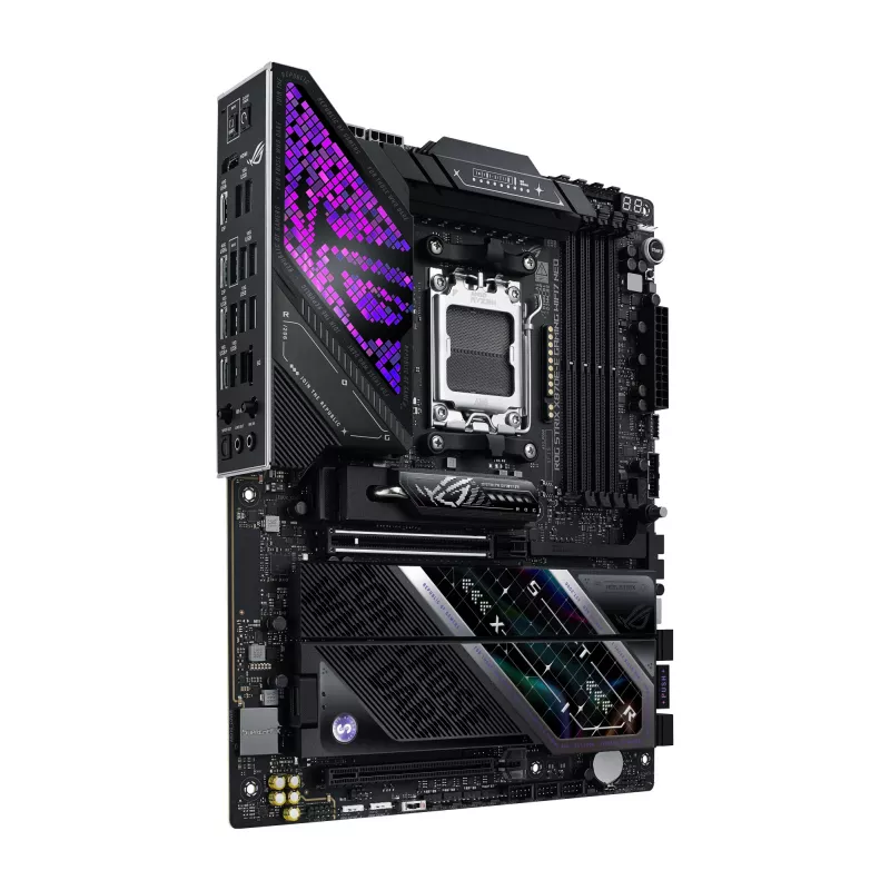 Motininė plokštė ASUS ROG STRIX X870E-E GAMING WIFI7 NEO — AM5, X870E mikroschemų rinkinys, PCIe palaikymas, Wi‑Fi 7