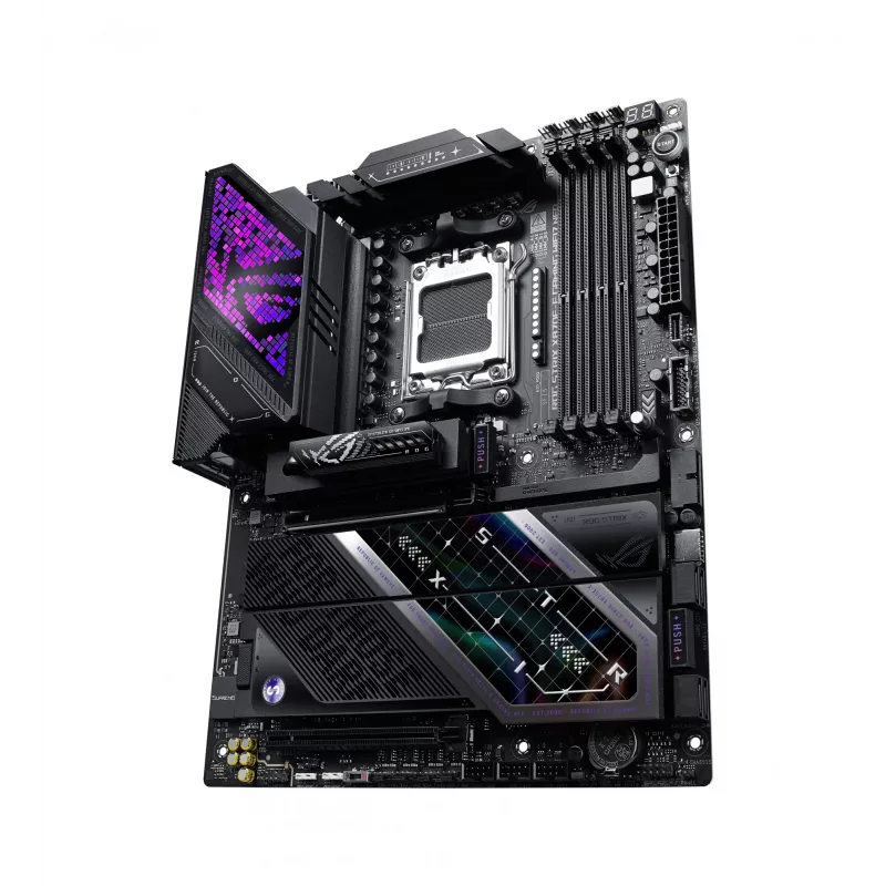 Motininė plokštė ASUS ROG STRIX X870E-E GAMING WIFI7 NEO — AM5, X870E mikroschemų rinkinys, PCIe palaikymas, Wi‑Fi 7