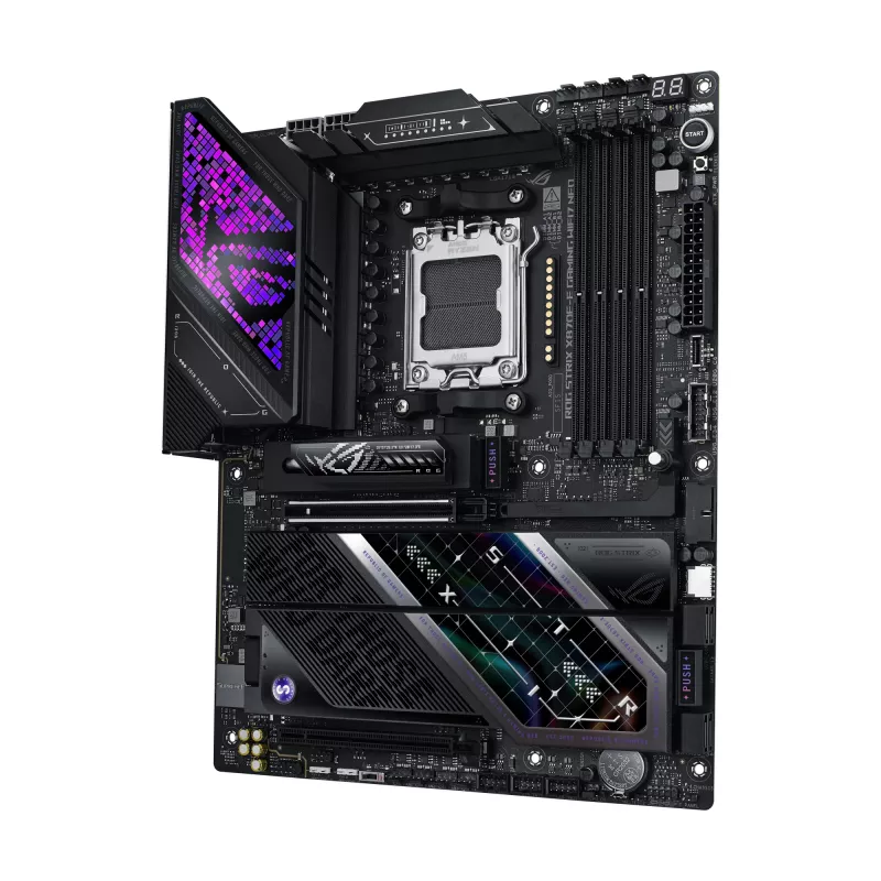 Motininė plokštė ASUS ROG STRIX X870E-E GAMING WIFI7 NEO — AM5, X870E mikroschemų rinkinys, PCIe palaikymas, Wi‑Fi 7