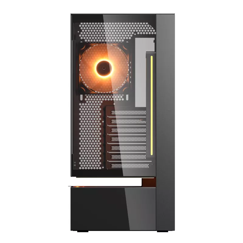 Cougar CFV235 Vision Midi Tower PC korpusas, ARGB, 9,16 colių LCD (1920×462), grūdintas stiklas, juodas