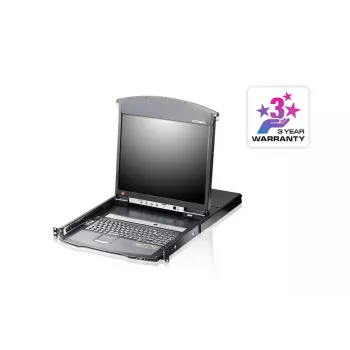 KVM jungiklis ATEN KL1516AIM-AXA-AG 1U, 17 inch LCD, juodas