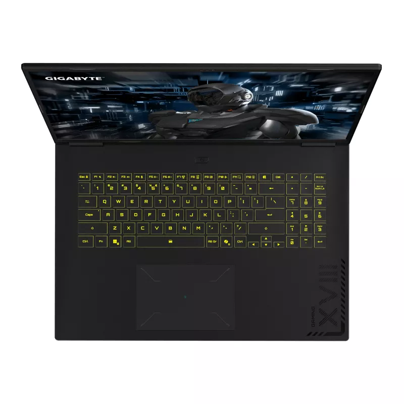 Nešiojamas kompiuteris GIGABYTE GAMING A18 PRO DYJG3DEBC4SH, Intel Core 7 240H, 45,7 cm (18 col.) WQXGA, 32 GB LPDDR5x, 1 TB SSD, NVIDIA GeForce RTX 5080, Wi-Fi 6E, Windows 11 Home, juodas