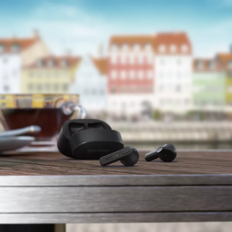 Philips 2000 serijos TAT2236BK Belaidės ausinės Į ausis Skambučiai/Muzika Juoda