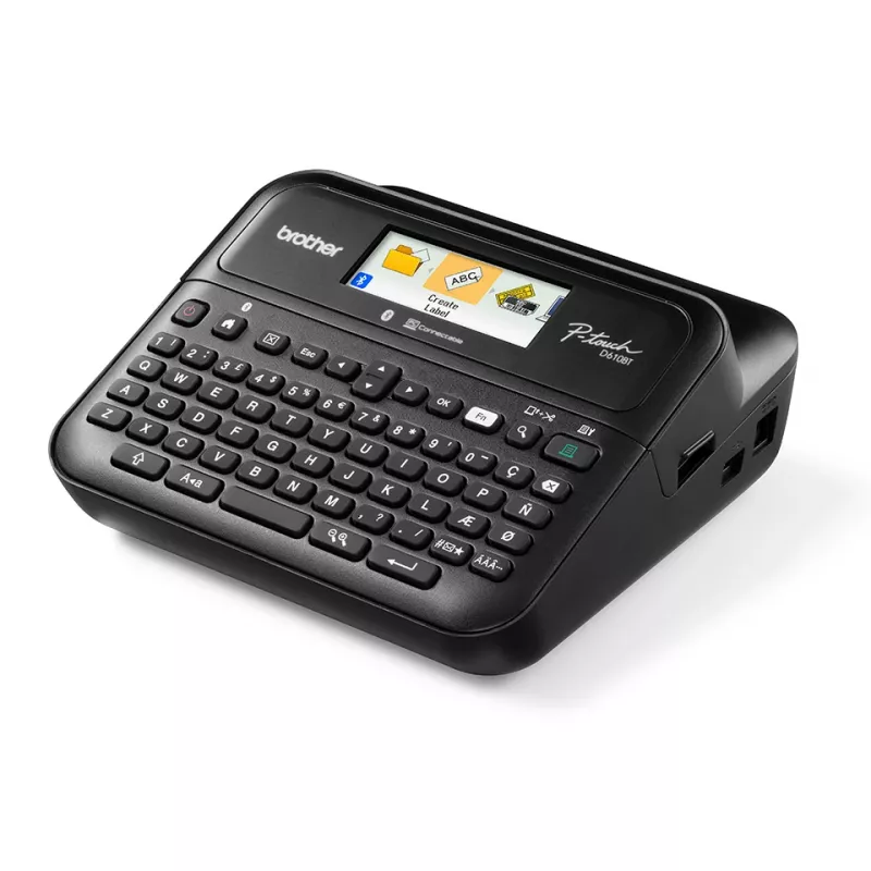 Etikečių spausdintuvas Brother PT-D610BTVP, terminis perkėlimas, 180 x 360 DPI, 30 mm/s, laidinis ir belaidis, TZe, Bluetooth