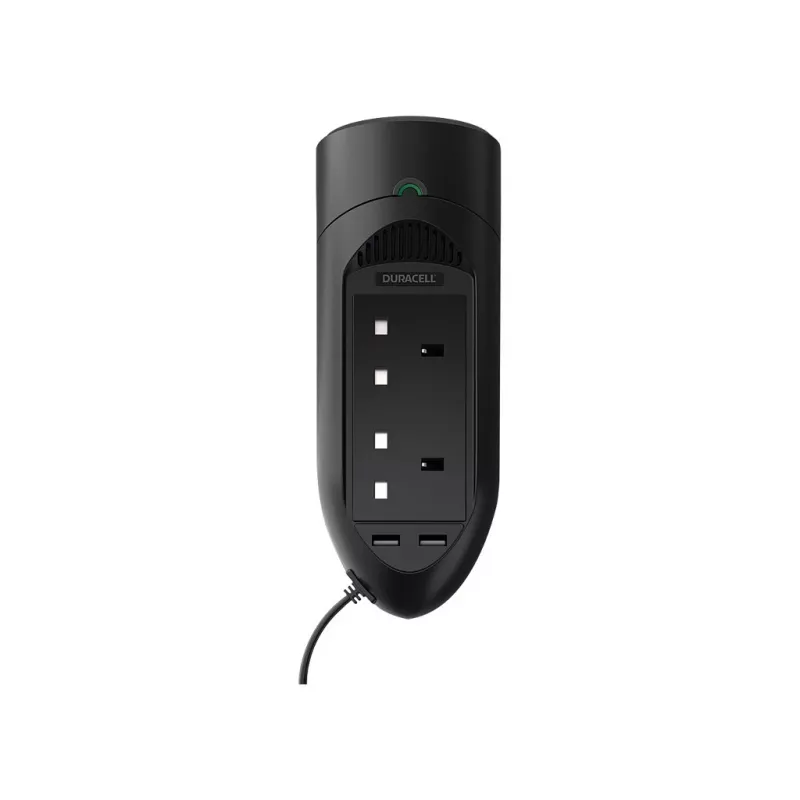 Duracell 175W keitiklis su dviem UK tipo lizdais, universalus, automatinis, 12 V, 175 W, 12 V, nuolatinė į kintamą