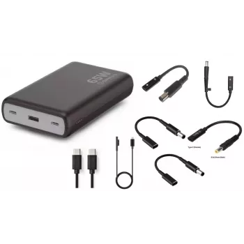 CoreParts MBX-PB007 nešiojamas maitinimo bankas 65W juodas