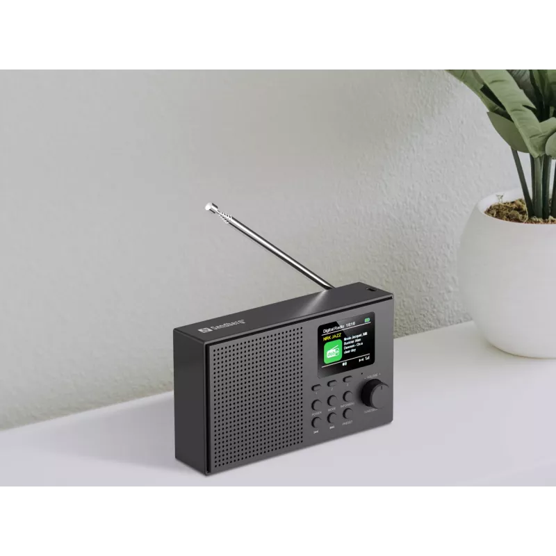 Nešiojamas radijas Sandberg Speaker Radio DAB+BT Recharge, DAB+, FM, Bluetooth, 3 W