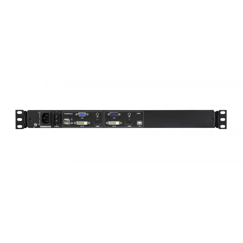 ATEN CL6700MW-ATA-2XK06GG konsolė stelažui 43.9 cm (17.3 col.) Juoda 1U