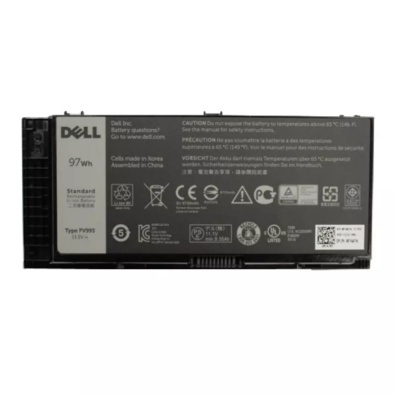 DELL FV993 baterija nešiojamam kompiuteriui, 9 elementų, 97 WHr