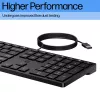 HP Wired Desktop 320K klaviatūra, pilno dydžio, USB, membraninė, juoda