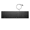 HP Wired Desktop 320K klaviatūra, pilno dydžio, USB, membraninė, juoda