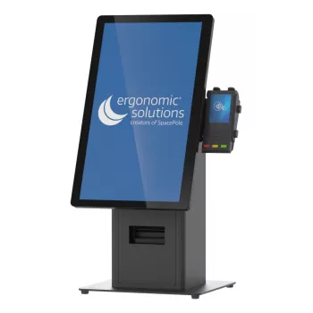 Kiosko komplektas Ergonomic Solutions SpacePole Mini Kiosk Countertop juodas metalinis
