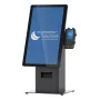 Kiosko komplektas Ergonomic Solutions SpacePole Mini Kiosk Countertop juodas metalinis