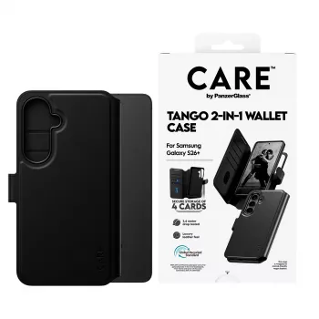 PanzerGlass CARE™ by ® Tango 2-in-1 Wallet Case su Qi Samsung Galaxy S26+